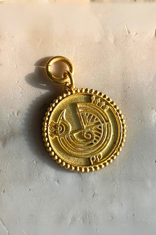 Peacock Coin Charm