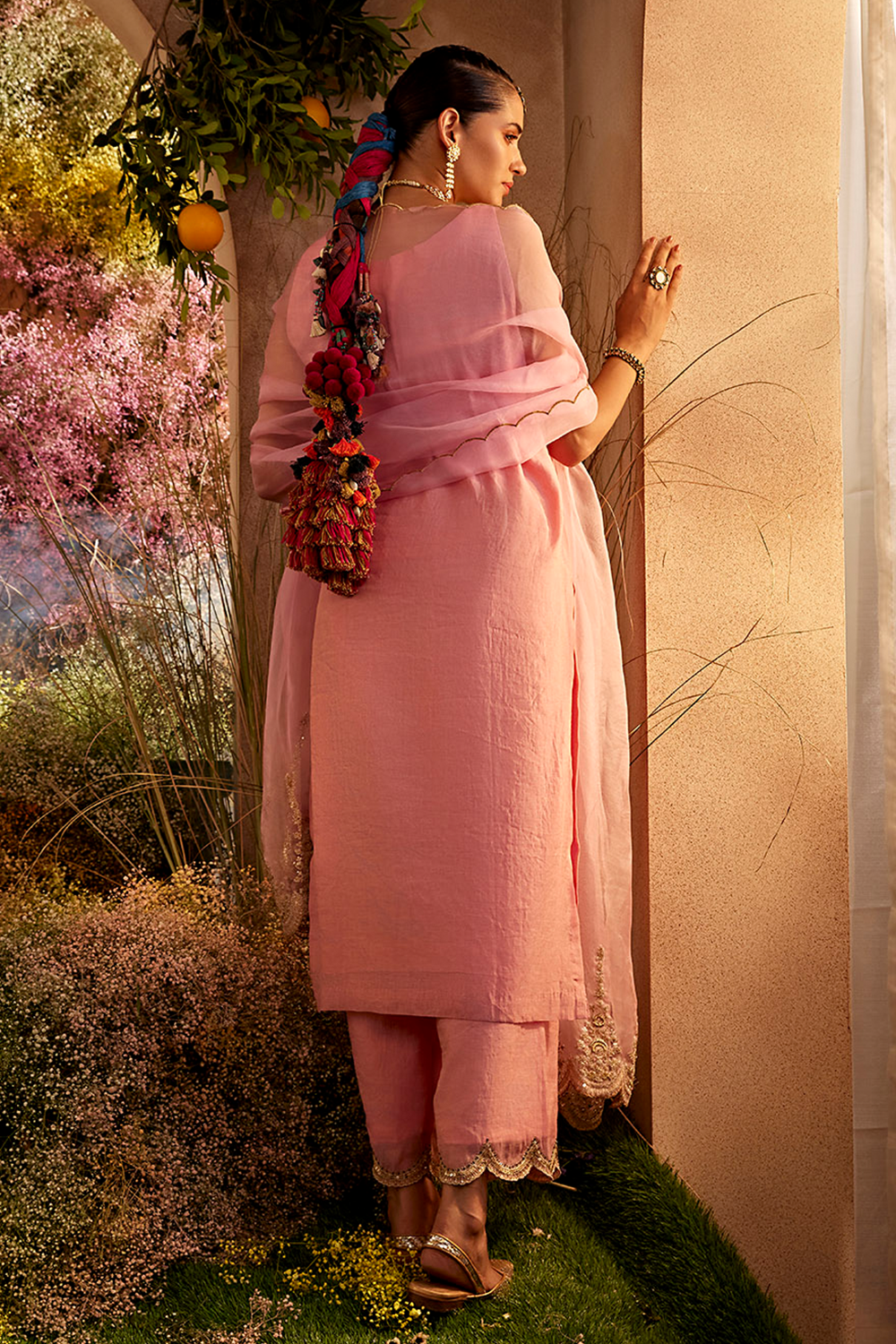 Pink Kurta Set with Dupatta