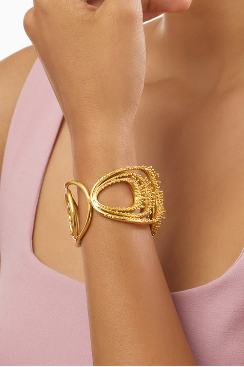 Vine Oval Triple Cuff