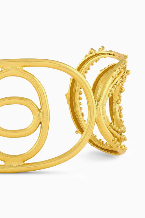 Vine Oval Triple Cuff