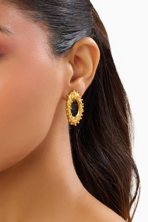 Vine Oval Studs