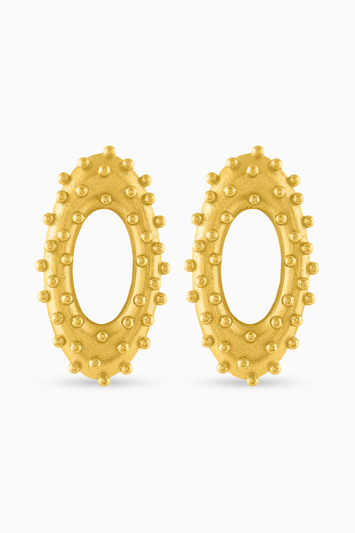 Vine Oval Studs