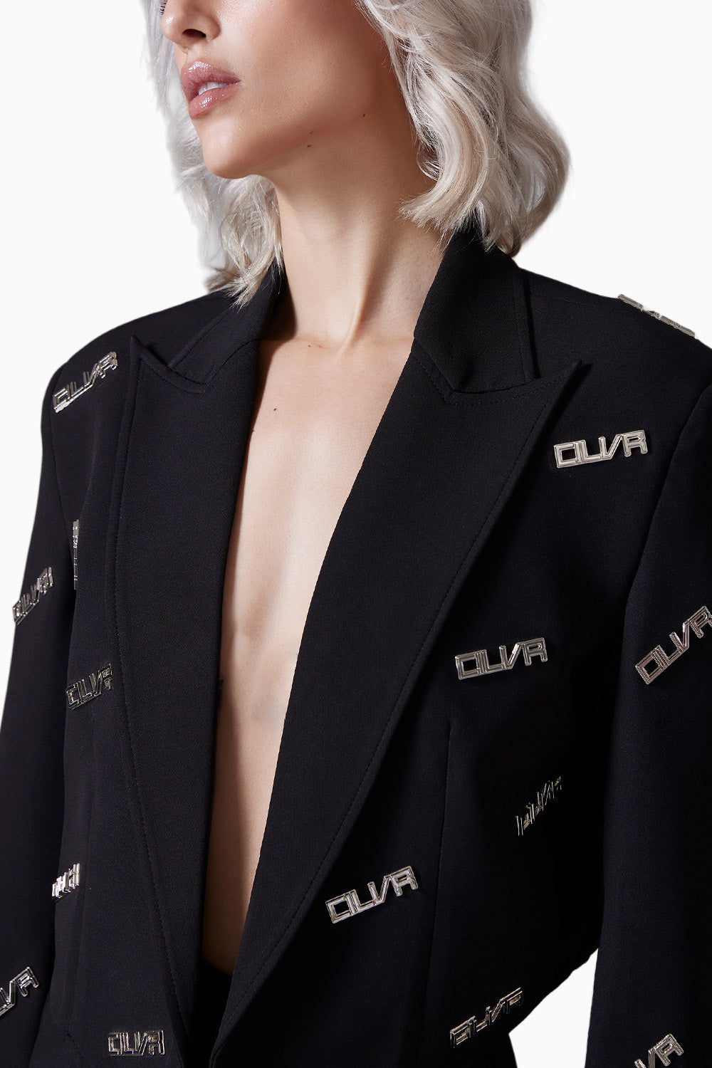 Insignia Cropped Black Blazer