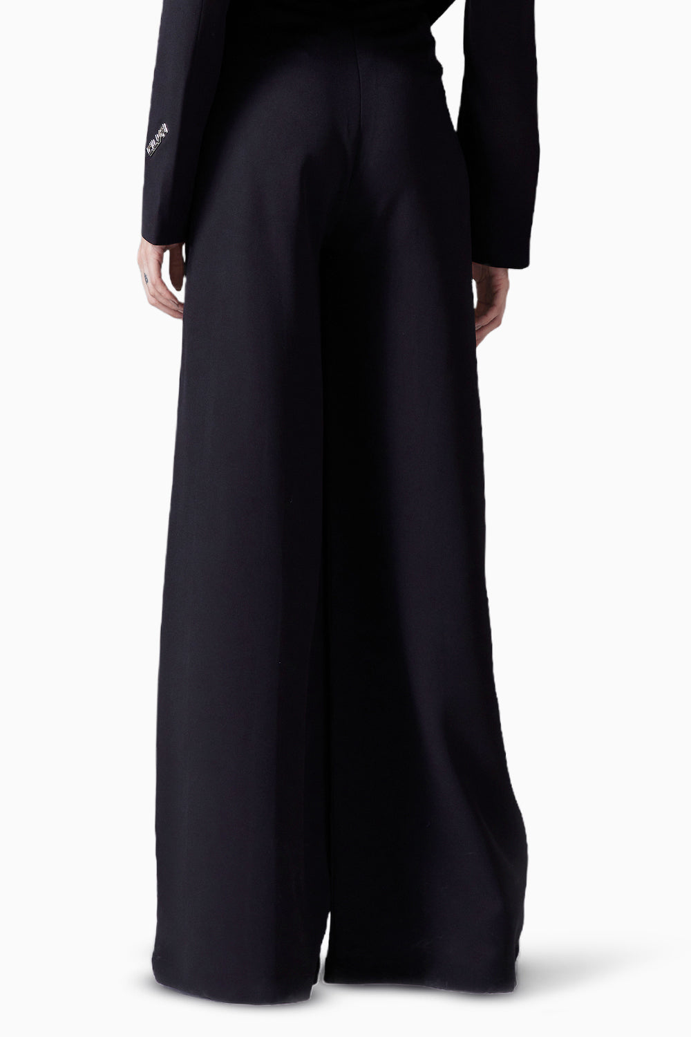 Black High Waisted Tailored Trousers