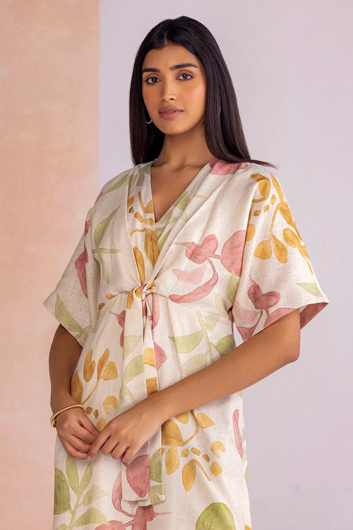 Tropical Oasis Sahara Cinch Dress