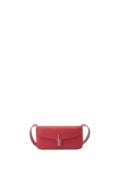 Claudia Nappa Mulberry Crossbody Bag