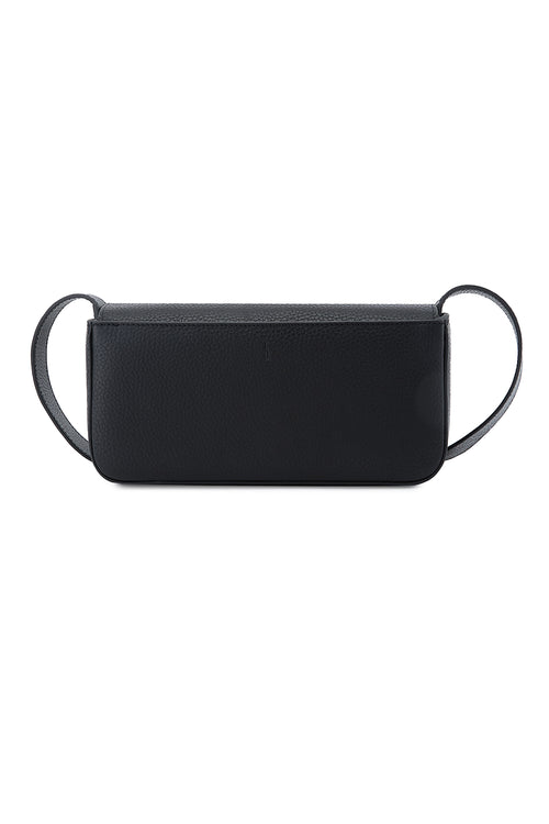 Claudia Pebble Black Crossbody Bag