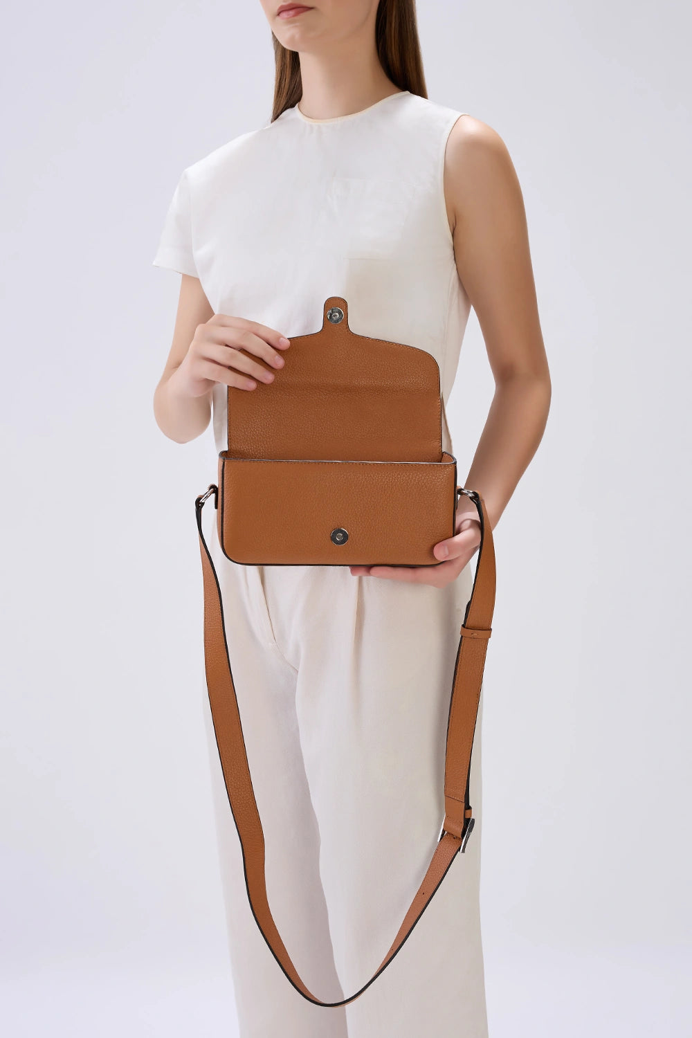 Claudia Pebble Clay Crossbody Bag