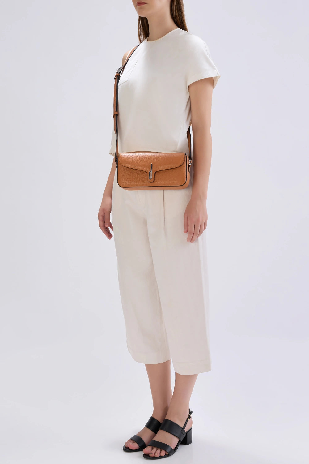 Claudia Pebble Clay Crossbody Bag
