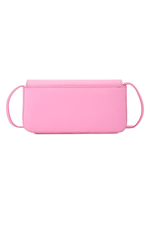 Claudia Mini Nappa Gum Pink Crossbody Bag