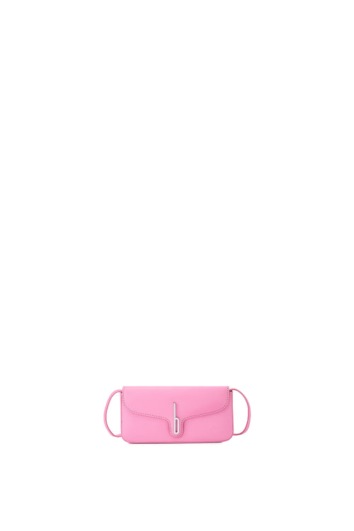 Claudia Mini Nappa Gum Pink Crossbody Bag