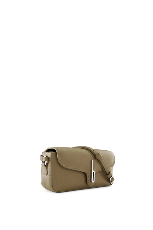 Claudia Nappa Wood Mini Crossbody Bag