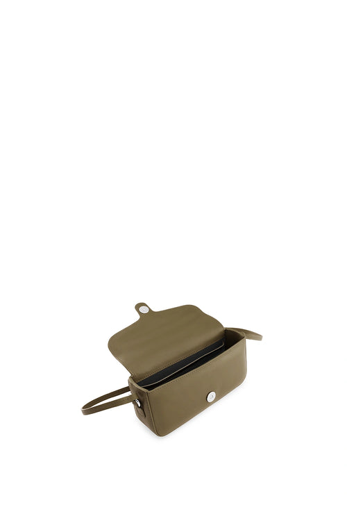 Claudia Nappa Wood Mini Crossbody Bag