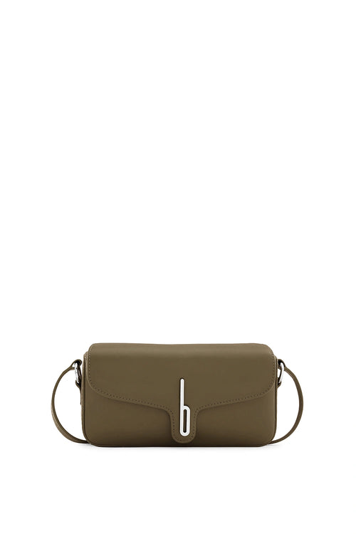 Claudia Nappa Wood Mini Crossbody Bag