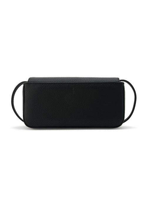 Claudia Mini Pebble Black Crossbody Bag