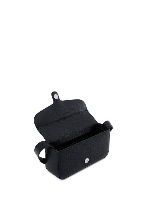 Claudia Pebble Black Crossbody Bag
