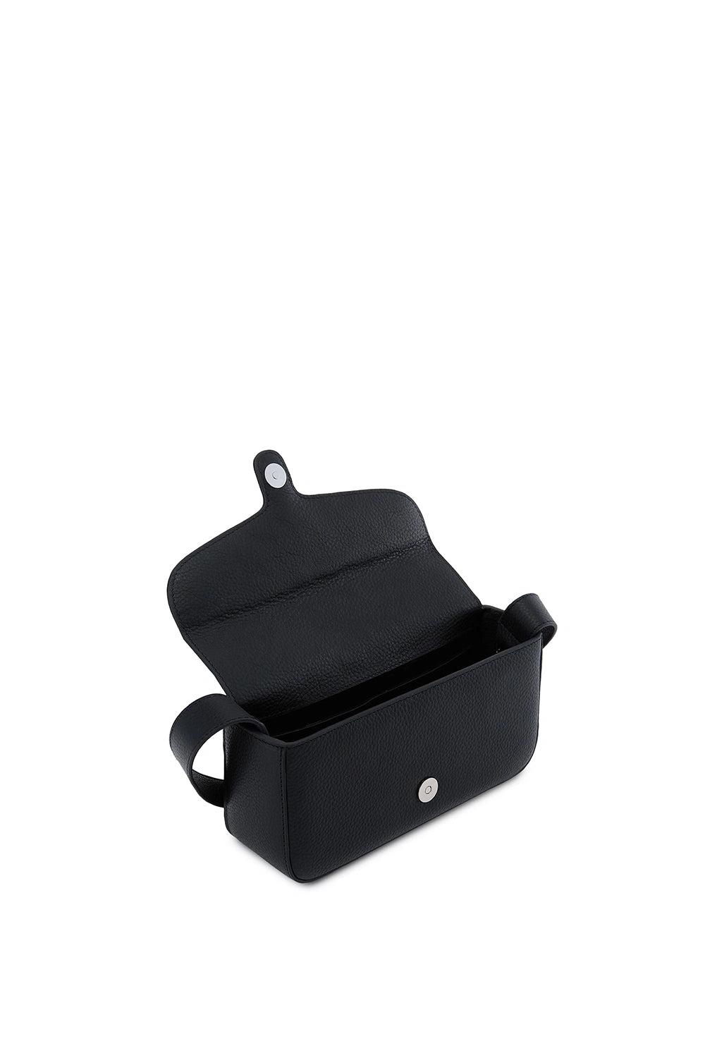 Claudia Pebble Black Crossbody Bag