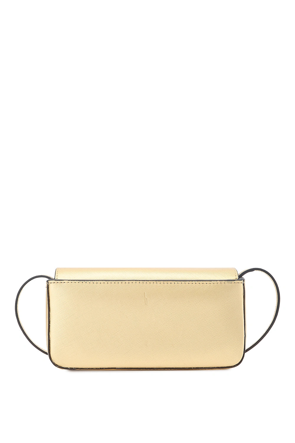 Claudia Mini Metallic Gold Crossbody Bag