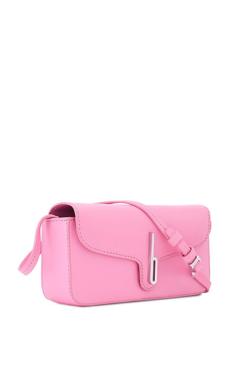 Claudia Mini Nappa Gum Pink Crossbody Bag