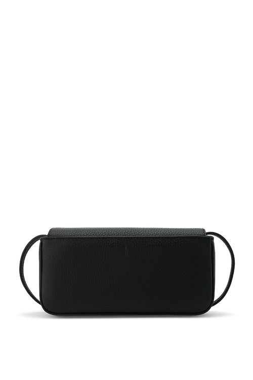 Claudia Mini Pebble Black Crossbody Bag