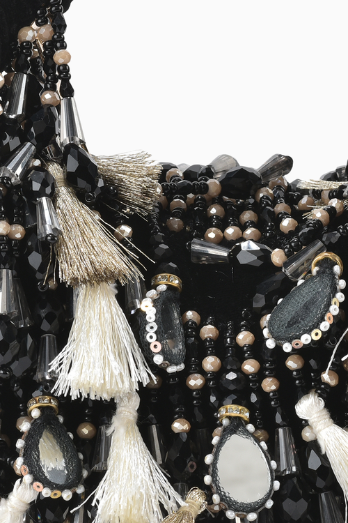 Sienna Black Boat Bag