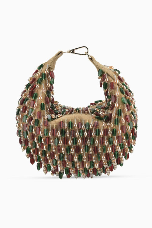 Red Green Multi Nano Stone Boat Bag
