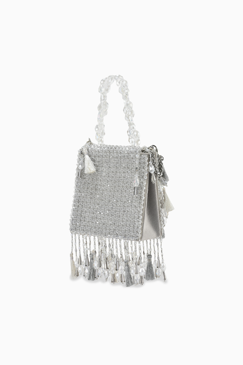 Daphne Silver Crystal Bag