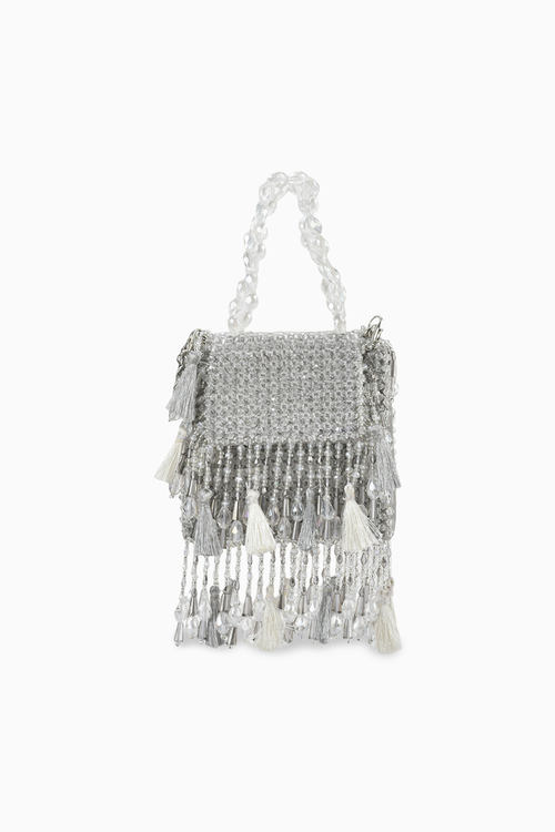 Daphne Silver Crystal Bag