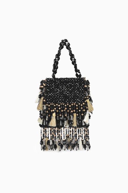 Daphne Black Crystal Bag