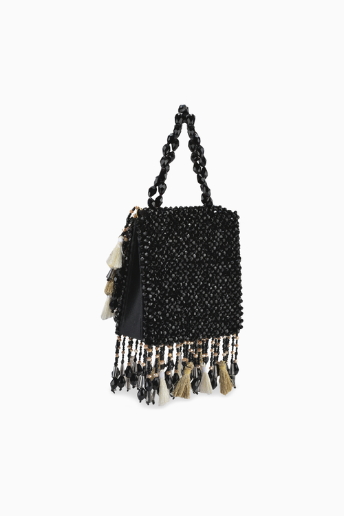 Daphne Black Crystal Bag