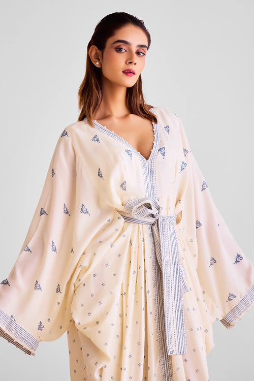 Off White Kaftan Dress
