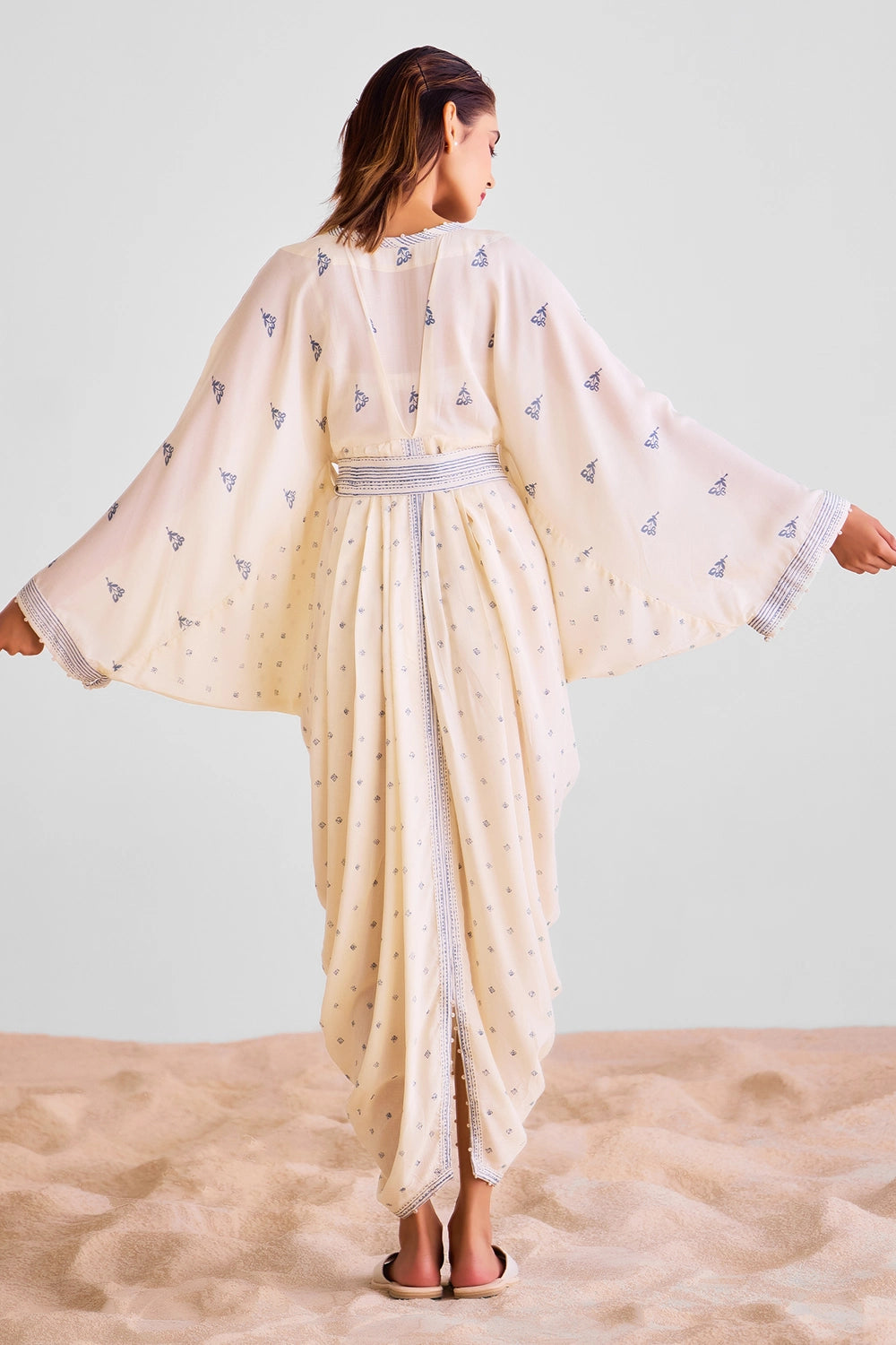 Off White Kaftan Dress
