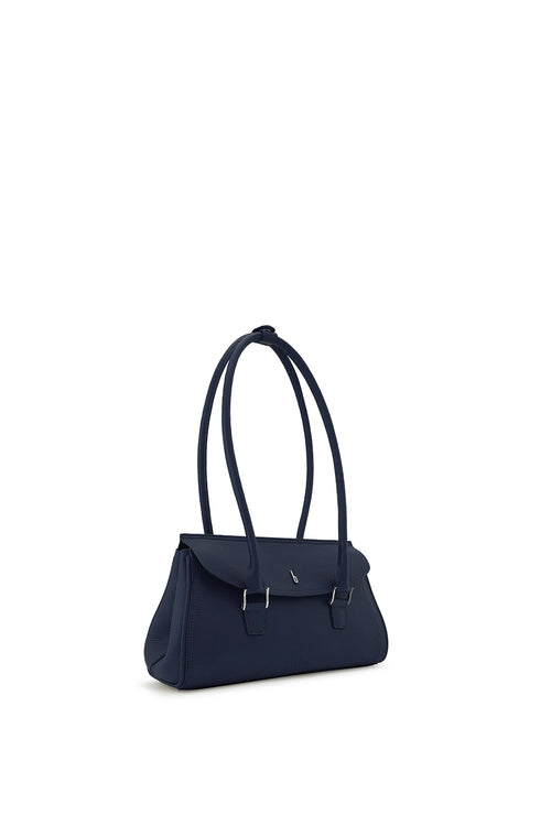 Coco Pebble Navy Baguette Bag