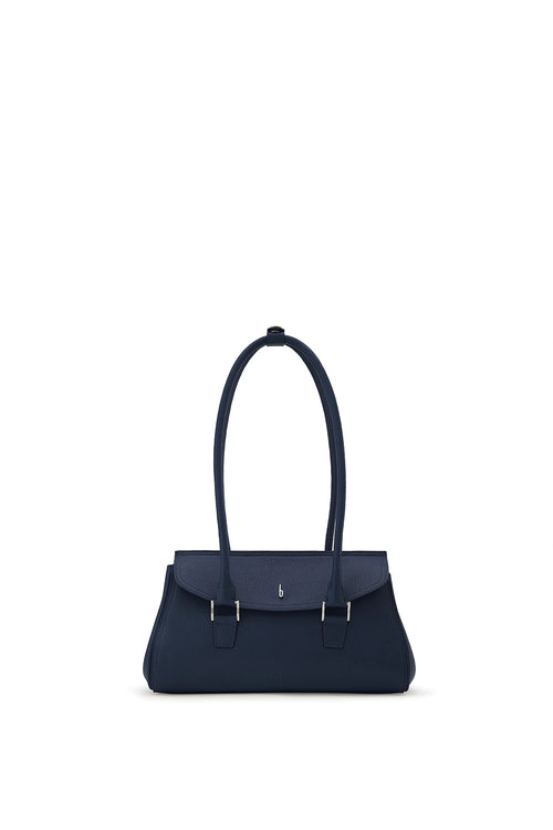 Coco Pebble Navy Baguette Bag