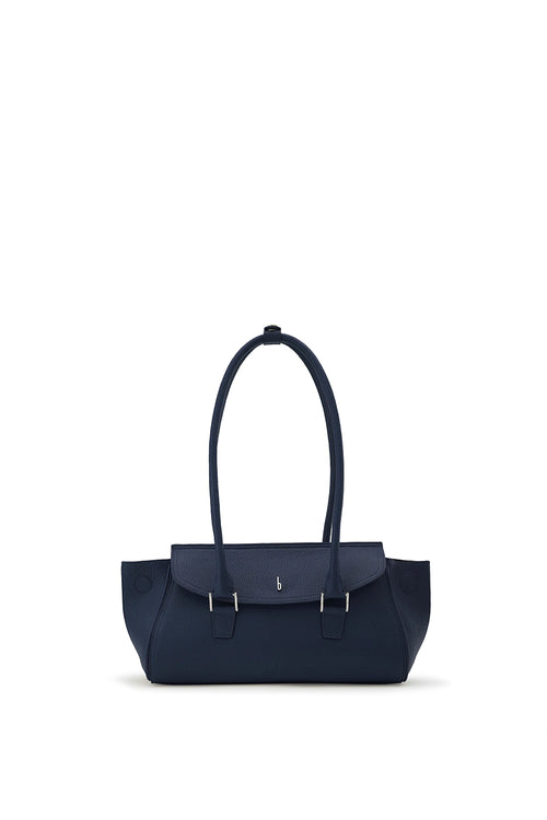 Coco Pebble Navy Baguette Bag