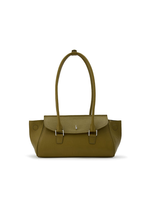 Coco Pebble Olive Baguette Bag