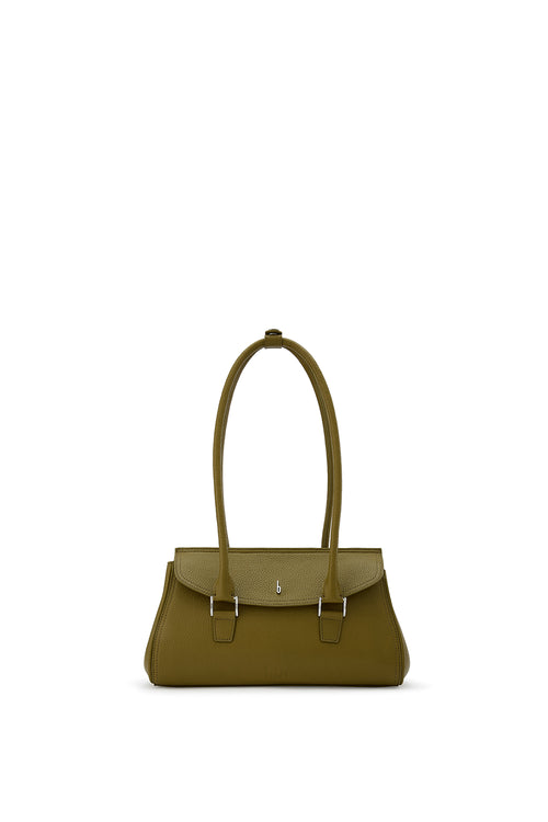Coco Pebble Olive Baguette Bag