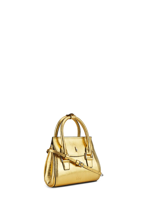 Coco Crinkle Gold Mini Crossbody Bag
