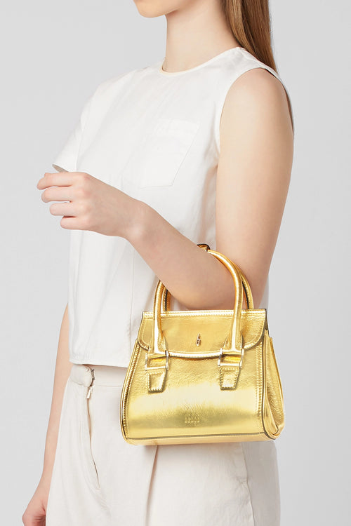 Coco Crinkle Gold Mini Crossbody Bag