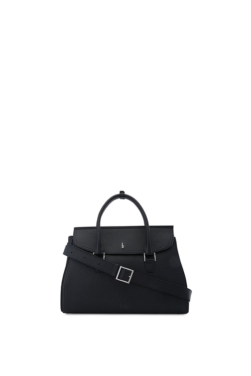 Coco Pebble Black Large Satchel Bag