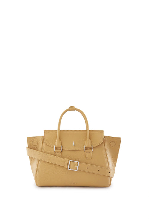 Coco Pebble Bisque Medium Satchel Bag