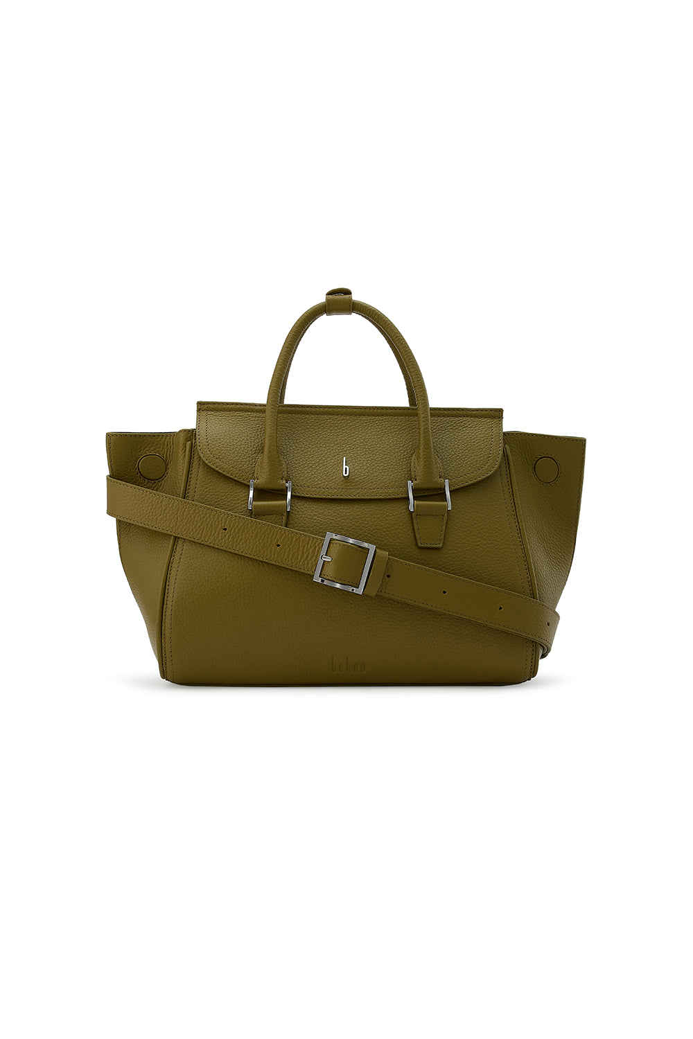 Coco Pebble Olive Medium Satchel Bag