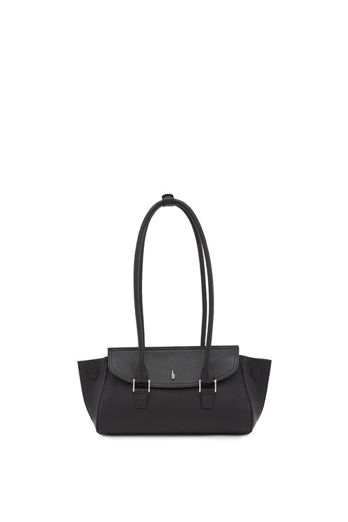 Coco Pebble Black Baguette Bag