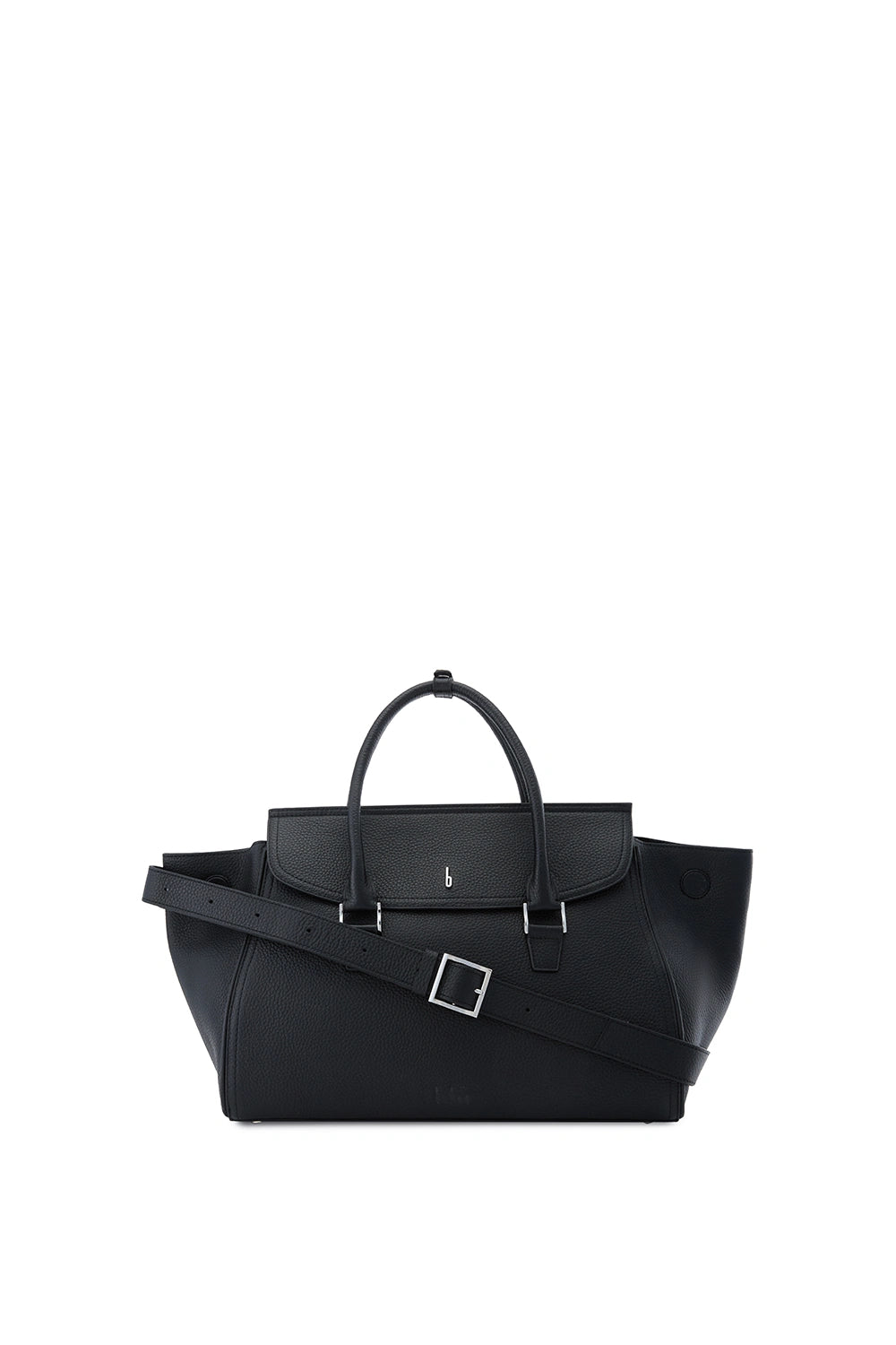 Coco Pebble Black Large Satchel Bag