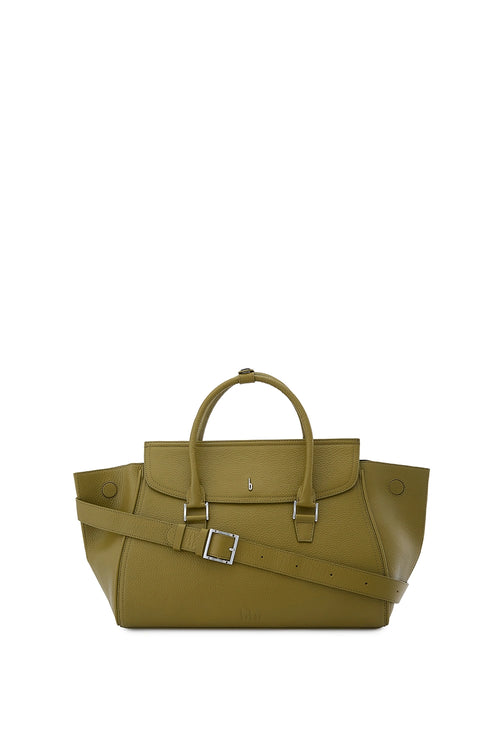 Coco Pebble Olive Large Satchel Bag