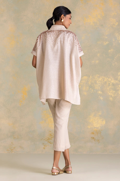 Crystal Rain Natural Square Co-ord Set