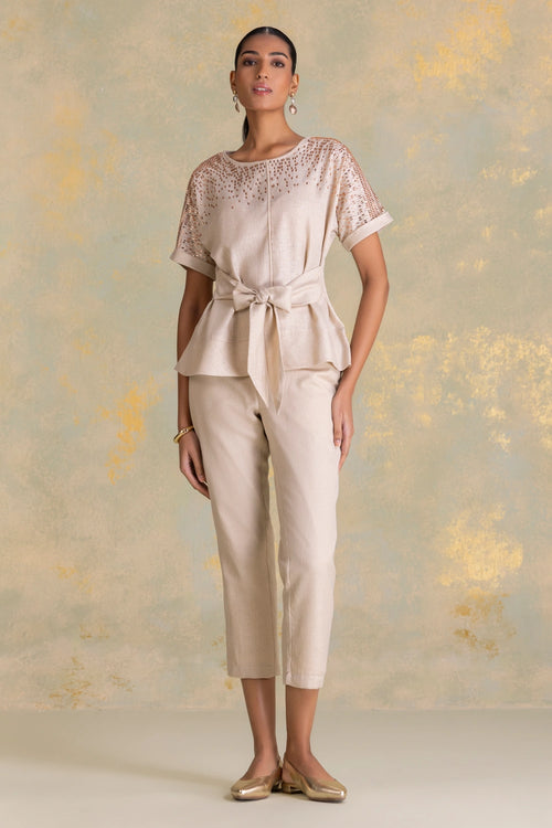 Crystal Rain Natural Tina Co-ord Set