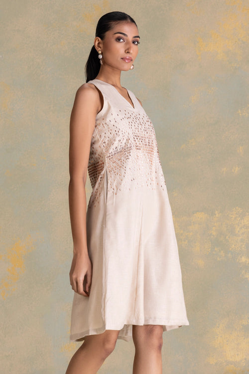 Crystal Rain Natural Twila Dress