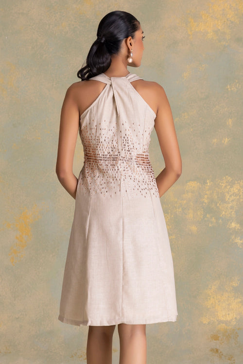 Crystal Rain Natural Twila Dress