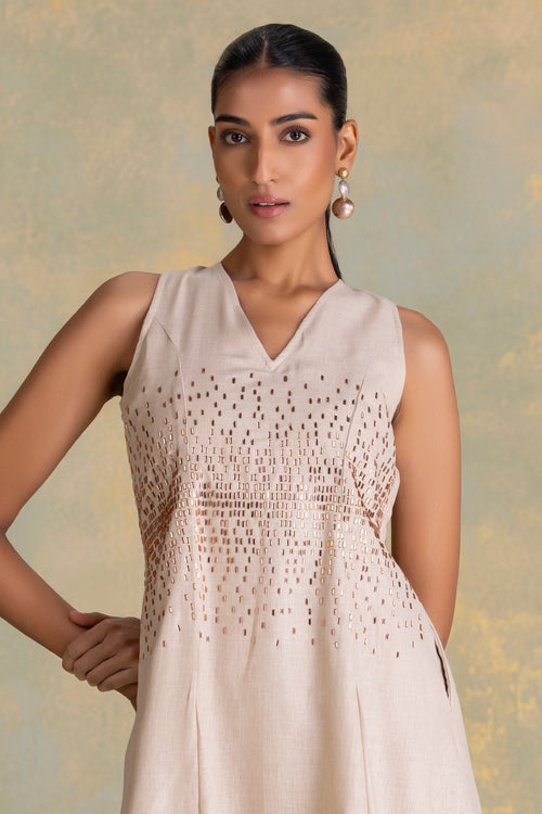 Crystal Rain Natural Twila Dress